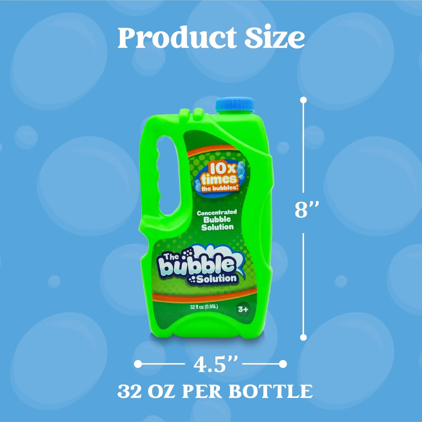 Syncfun 2 Bottles Bubble Solution Refill,64 oz Bubble Up to 5 Gallon for Kids,Bubble Gun,Bubble Gun Blower,Bubble Machine for Kids