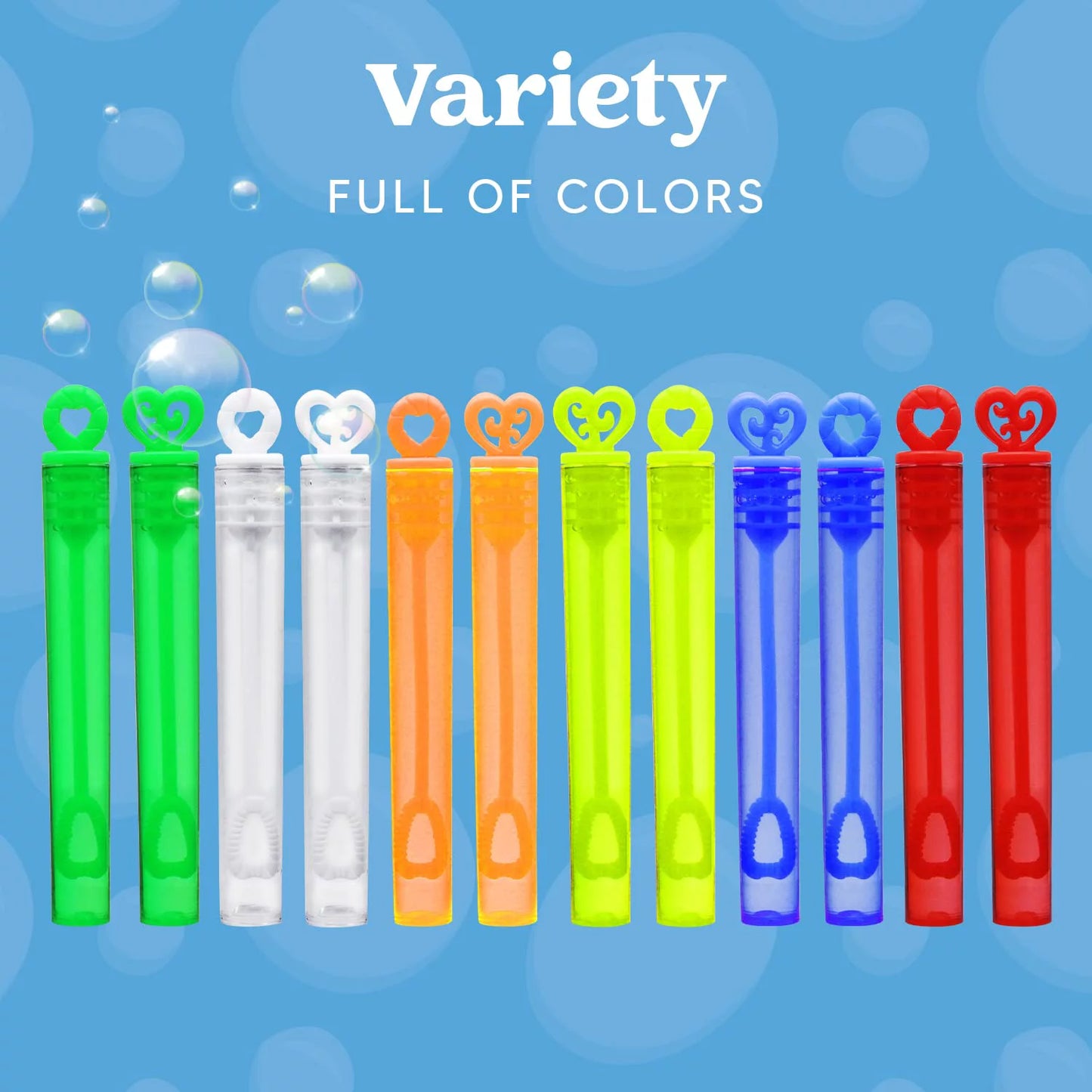 JOYIN 72PCS Mini Bubble Wands Bulk, Summer Toy, Party Favor, Birthdays, Photo Prop Decorations, Gift, Circle & Heart Shapes for Kids