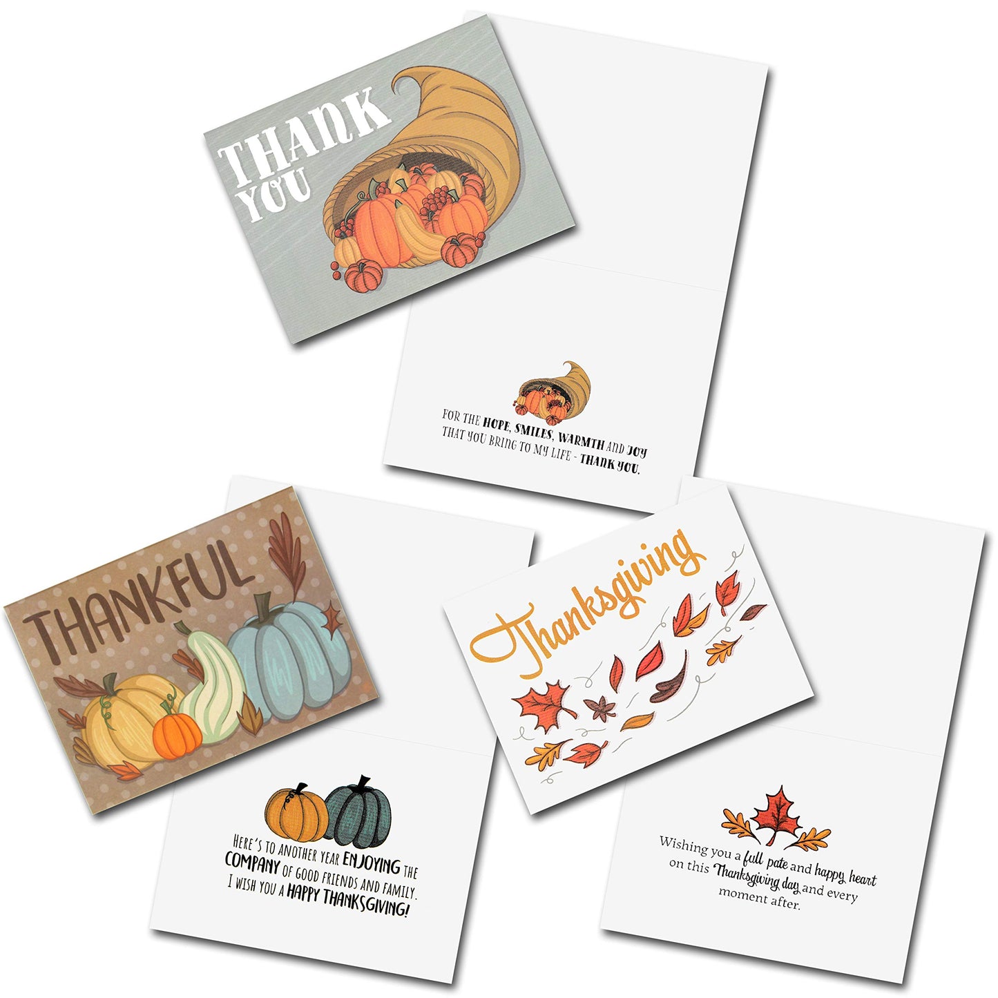 JOYIN 36Pcs Thanksgiving Greeting Gift Cards for Christmas Dinner Holiday Parties Celebrations Harvest