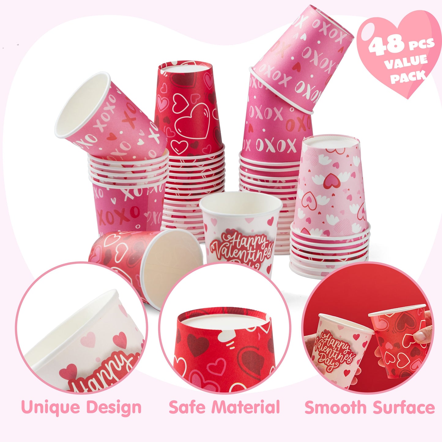 12 Pcs Valentine Honeycomb Centerpieces for Table Decorations, with Red Pink Heart Bear Centerpieces Decor for Kids Birthday Valentine Day Party Supplies