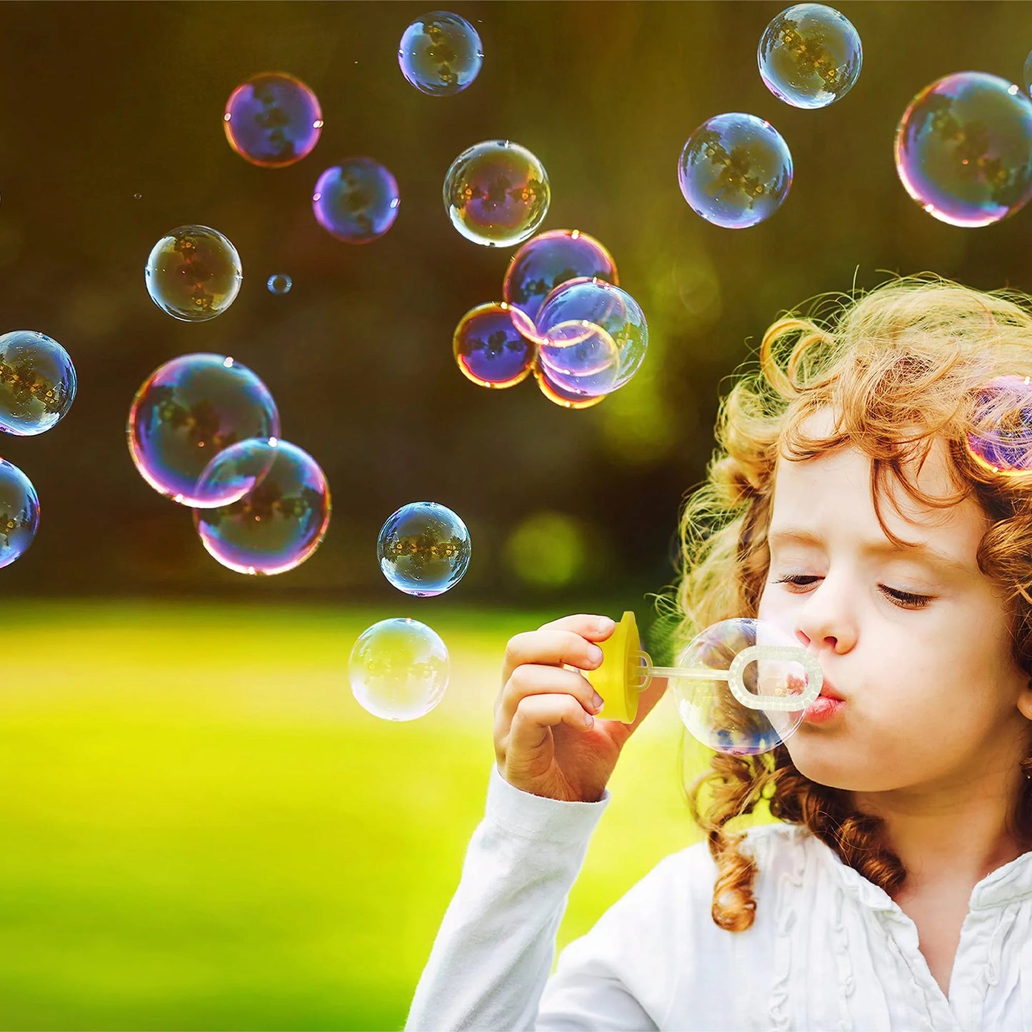 JOYIN 24 pcs Mini Bubble Bottles with Wand Assortment for Kids, Bubble Blower for Bubble Blaster Party Favors, Summer Toy, Birthday, Outdoor & Indoor Activity, Bath Time