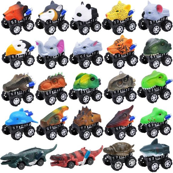 Joyfy 2025 Christmas Advent Calendar, 24 Days Countdown Calendar Toys with Monster Truck Toys, Christmas Party Favor Gifts, Christmas Countdown, Advent Calendar 2025 Kids, Xmas Gift Classroom Prizes