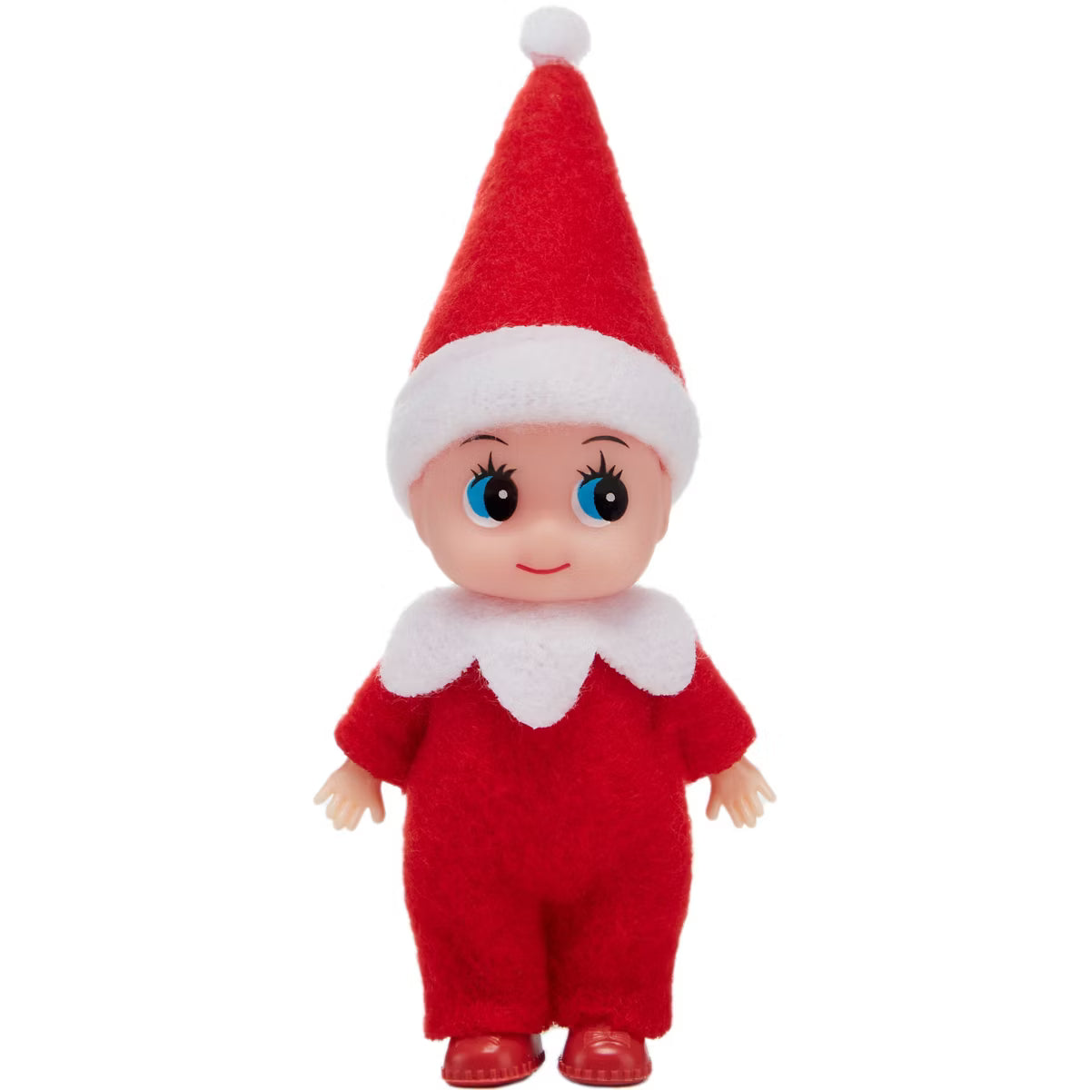 Joyfy Christmas Elf Plush Toy - Soft Red Tiny Elf for Party Favors, Xmas Decor & Holiday Gifts (1 Pack)