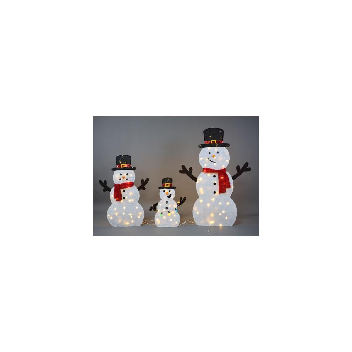 2D Snowman Family Set, 3 Pcs