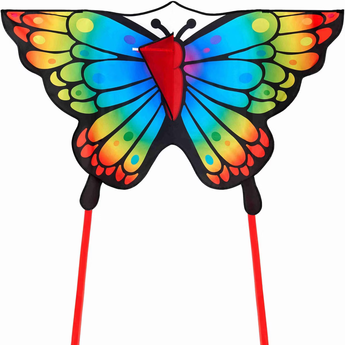 Joyfy 1 Pcs Rainbow Butterfly Kites For Kids And Adults Single Line Beach Kites 328ft String For Beginner Butterfly For Outdoor Games And Activities