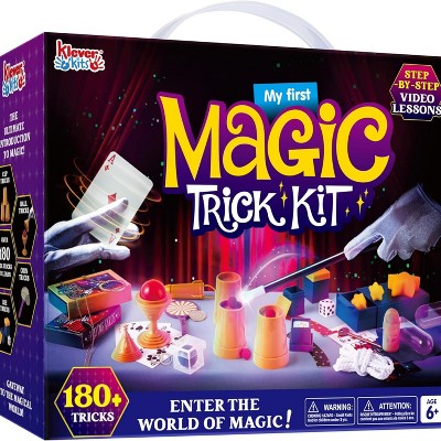 Klever Kits 180+ Magic Set for Kids 6+, Magic Trick Kit with Step-by-Step Video Lessons, Ideal Magic Toys Birthday Christmas Gift for Young Magicians