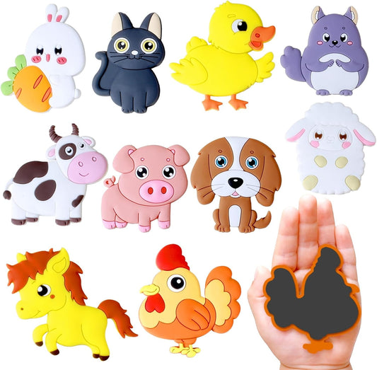 12 Pcs Farm Animals Fridge Magnet