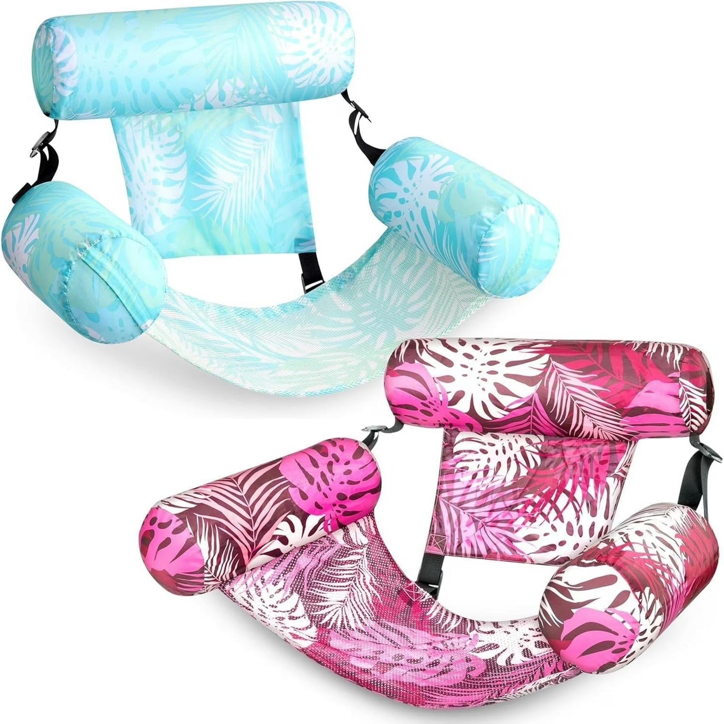 Joyfy 2PCS Pool Floats Adults,Inflatable Chairs Pool Float for Adults,Blow up Pool Noodles Floats for Pool Party Summer Water Fun
