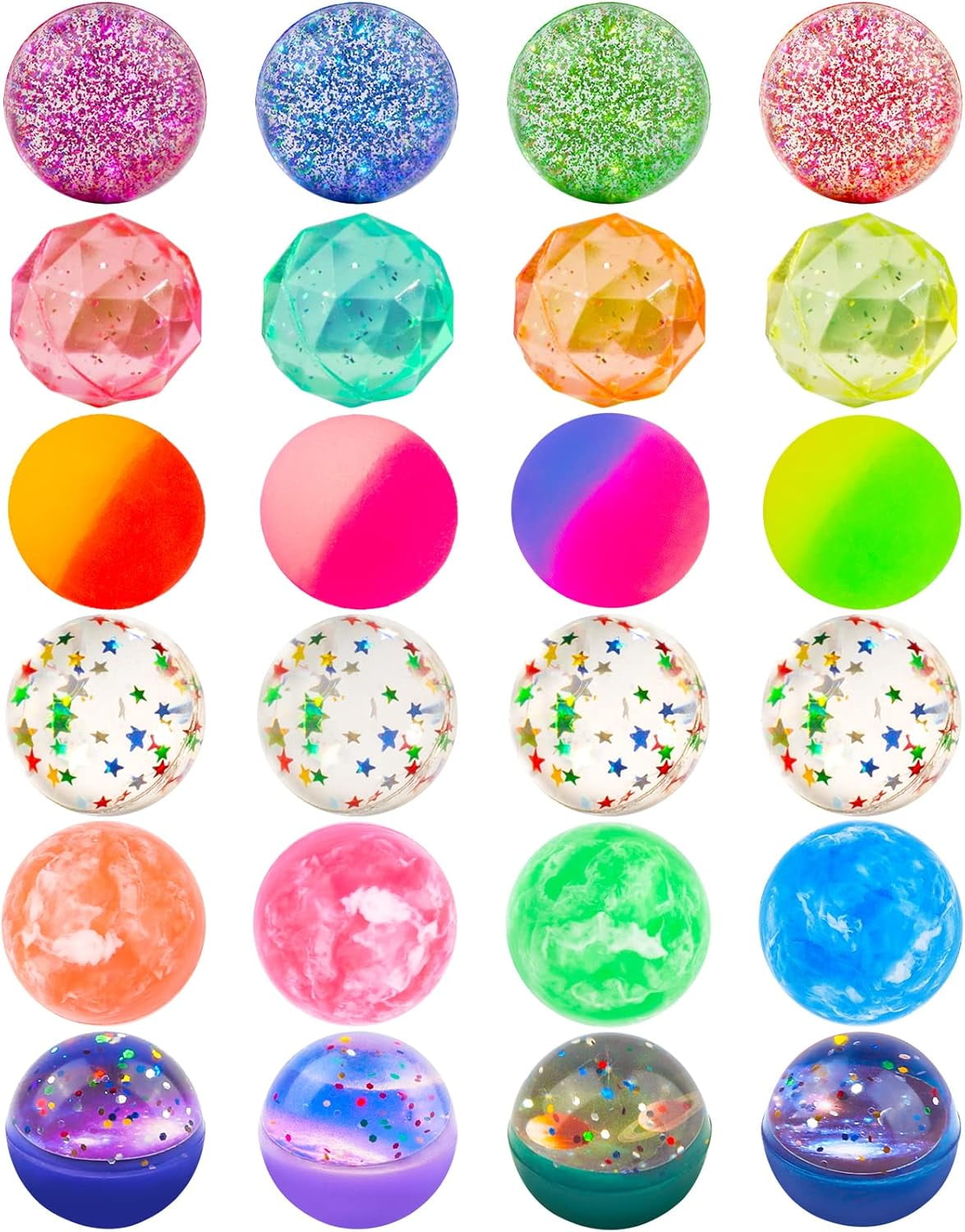 24pcs 32mm bouncy balls