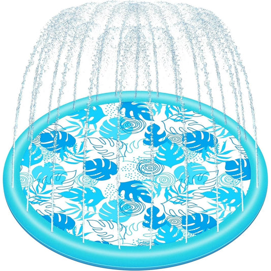 Syncfun 6ft Splash Pad Sprinkler,Non-Slip Outdoor Water Toys Play Mat for Toddlers Kids Dogs,Outside Thickened Sprinkler for Girls Boys Pets