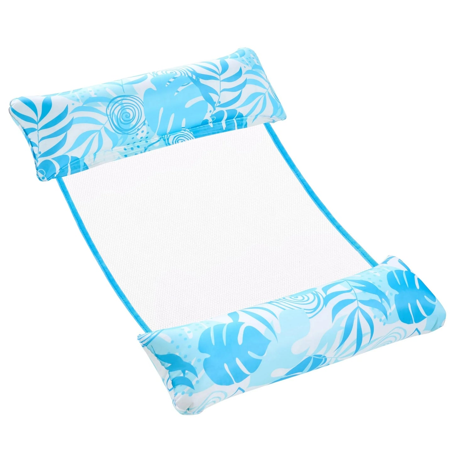 Syncfun Inflatable Tropical Leaves Hammock Pool Float, Soft PVC (Blue)