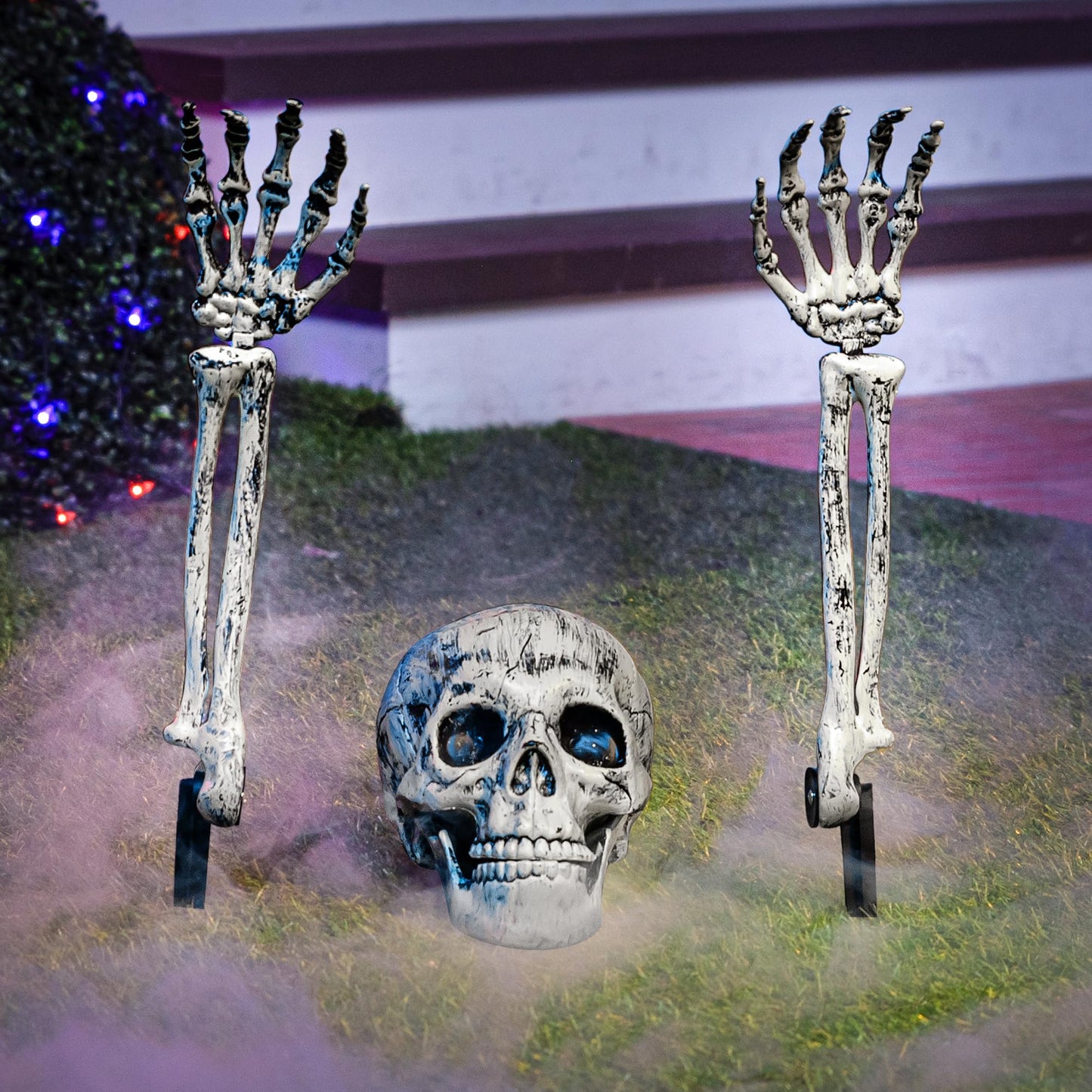 JOYIN Halloween Decorations Skeleton Stakes,Realistic Looking Yard Lawn Garden Stakes,Groundbreakers for Best Halloween Yard Decorations Outdoor Graveyard