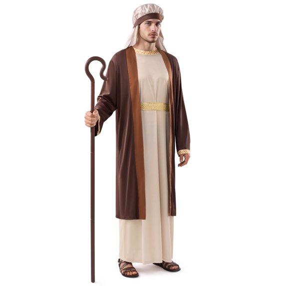 Joyfy Halloween Adult Bible Costume, Biblical Costume for Men Halloween Party Fancy Dress Cosplay