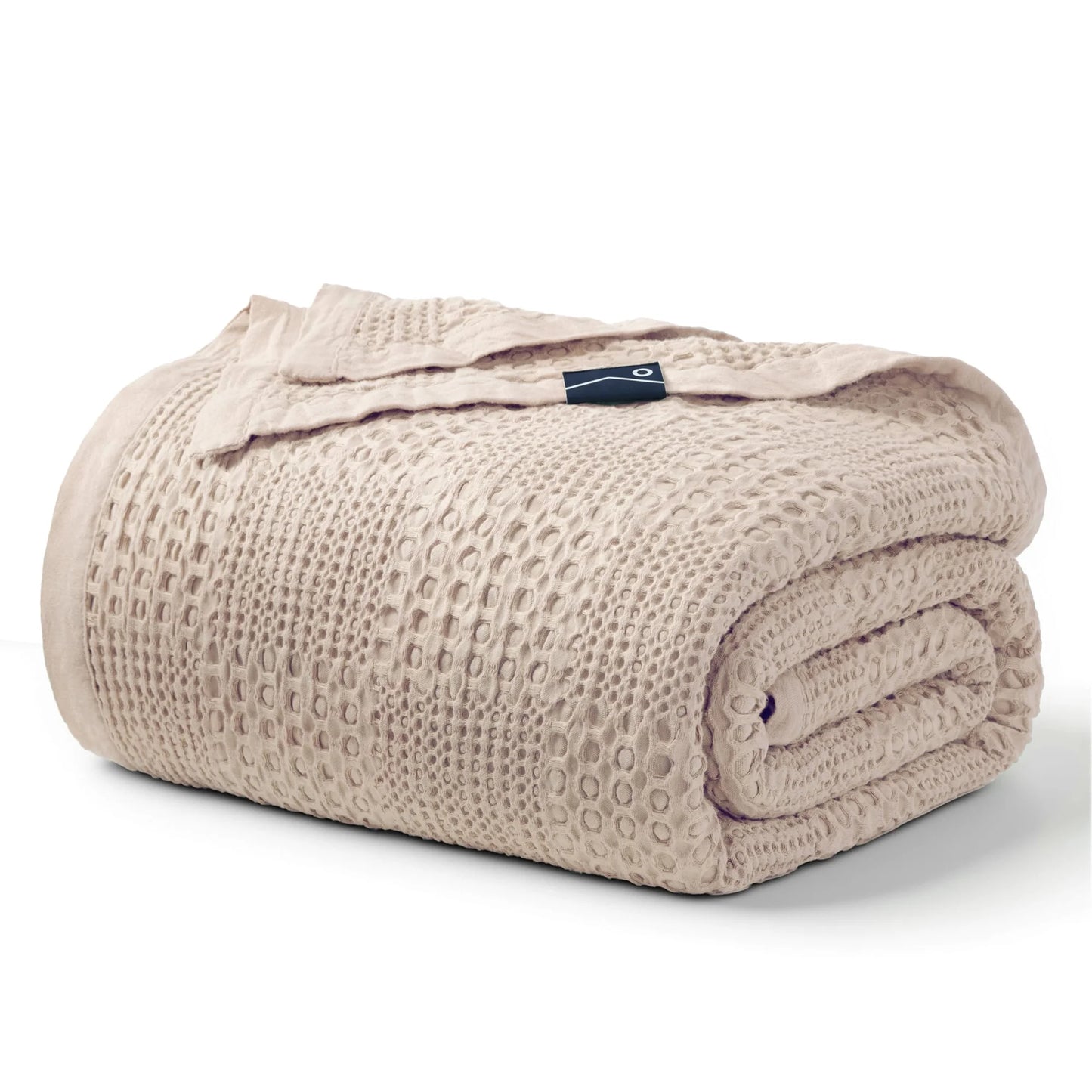 Joyfy Waffle Blanket - Turkish Cotton Soft Beige Blanket