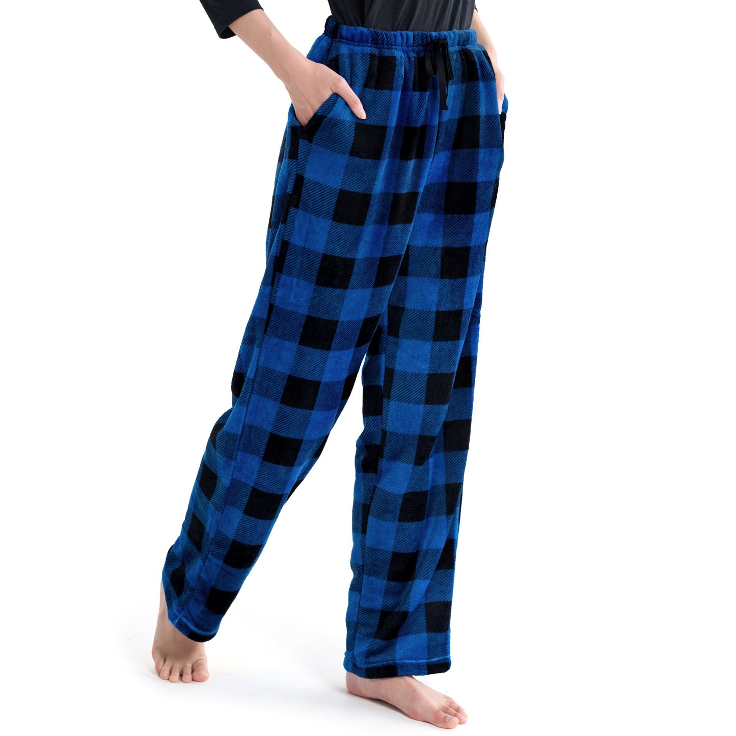 Joyfy Women Pajama Pants£¬Fleece Pajama Pants with Pockets£¬Bottoms Comfy Sleep Lounge PJ Pants