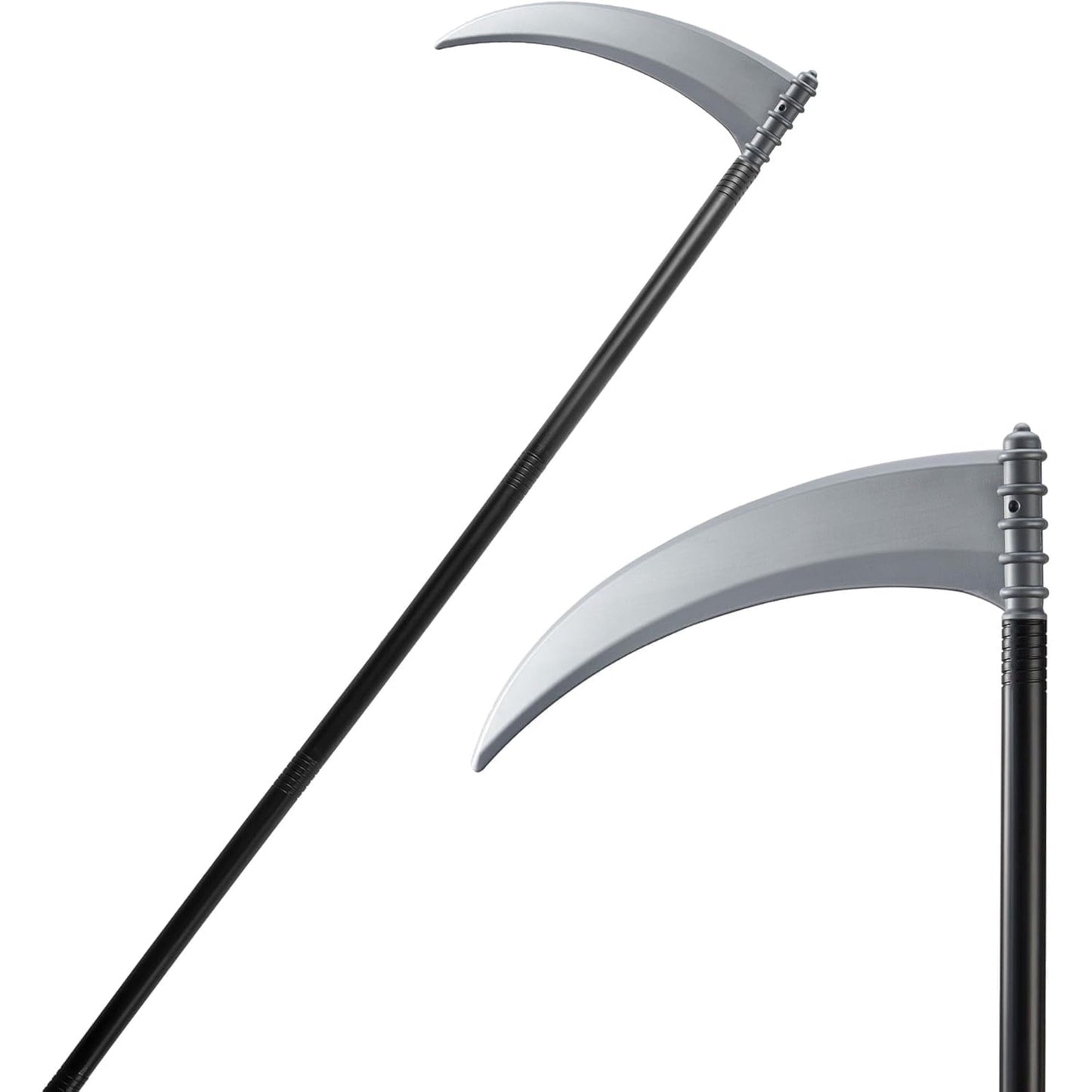 Joyfy 52 inch Halloween Grim Reaper Scythe Accessories, Grim Reaper's Weapon for Halloween Party Dress Up