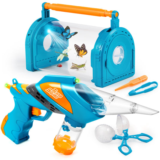 SYNCFUN Vacuum Bug Catcher, Bug Catcher Kit for Kids for Backyard Exploration, Includes Insect Casing with Magnification, Outdoor Gifts for Boys/Girls