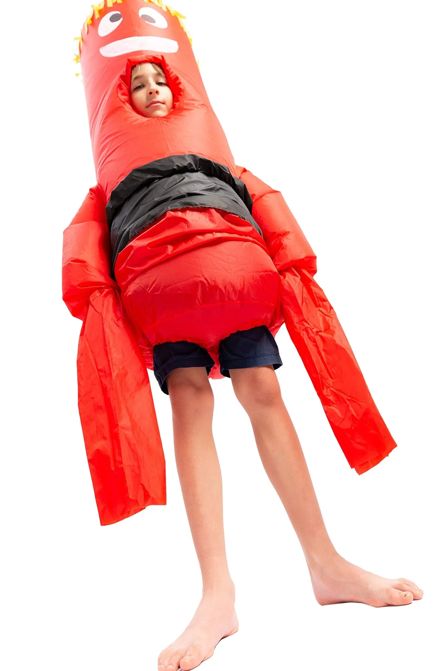 Syncfun Inflatable Costume Tube Dancer Wacky Waving Arm Flailing Halloween Costume Child Size(Red)