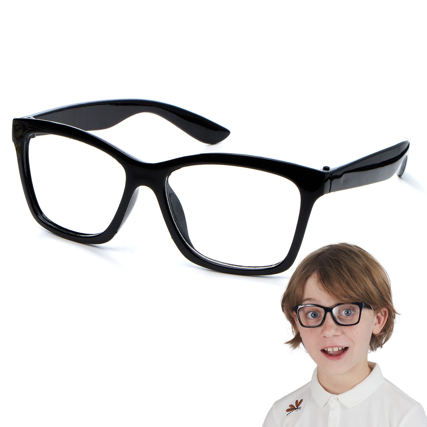 SYNCFUN Halloween Nerd Glasses,Round Glasses Magic Costume Movie Themed Costume Glasses for Kids Posing Props Masquerade Costume Birthday Party Cosplay Supplies