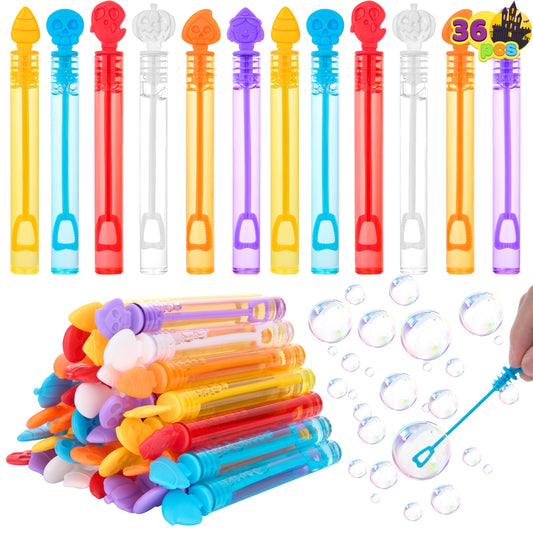 Syncfun 36 Pcs Halloween Bubble Wands,Halloween Toys for Kids,Halloween Party Favors Games,Halloween Treat Bag Fillers Prizes Goodies,Classroom Halloween Decorations