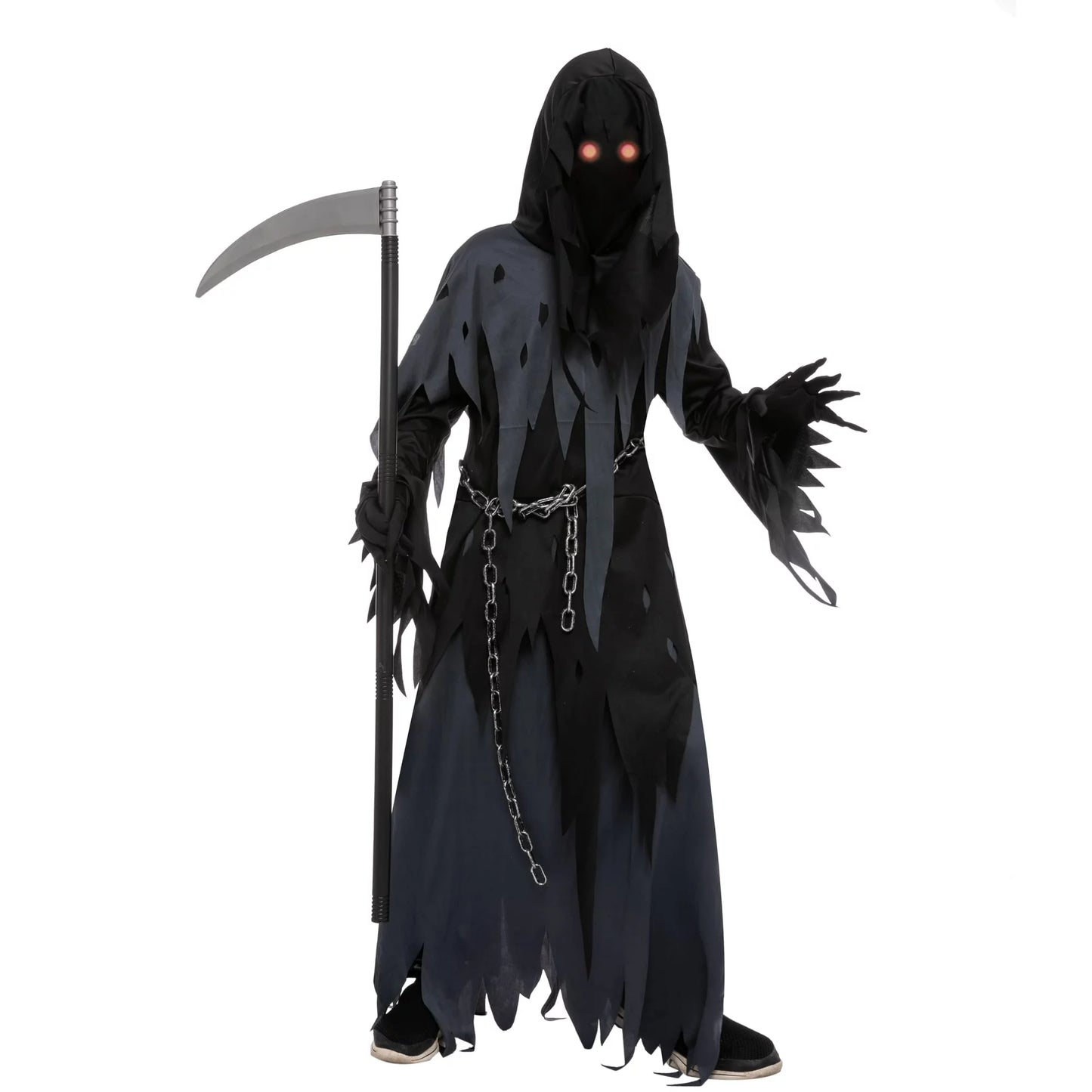 Spooktacular Creations Halloween Phantom Costume for Child Boy, Dress Up Costume Dark Knight Reaper Costume, L