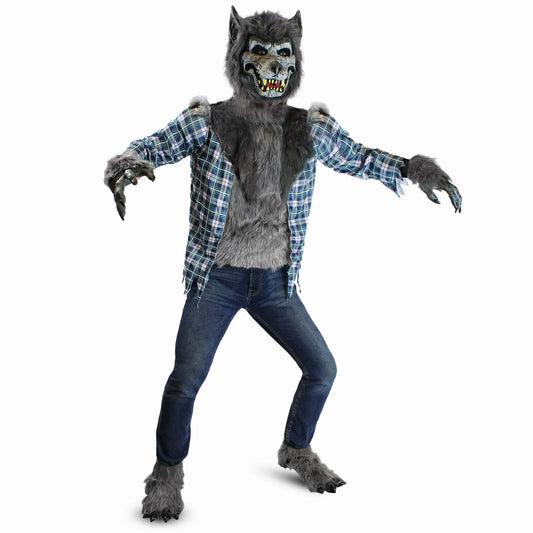 Spooktacular Creations Werewolf Costume with Mask for Kids, Boys Halloween Dress Up, Large for 10-12 Years Old