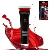 SYNCFUN 1 oz Halloween Fake Blood,Vampire Blood Makeup Tube,Halloween Blood Zombie Makeup,Vampire Makeup Kit for Adults,Halloween Costume Vampire Accessories