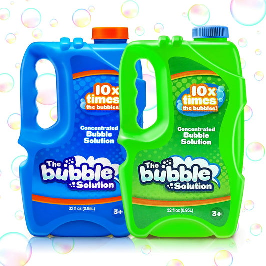 Syncfun 2 Packs Bubble Solution Refill,64 oz Bubble for Bubble Machine for Kids