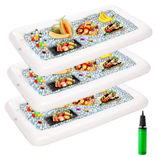 Syncfun 4" Ice Chest Water Cooler, White (3 Pack)