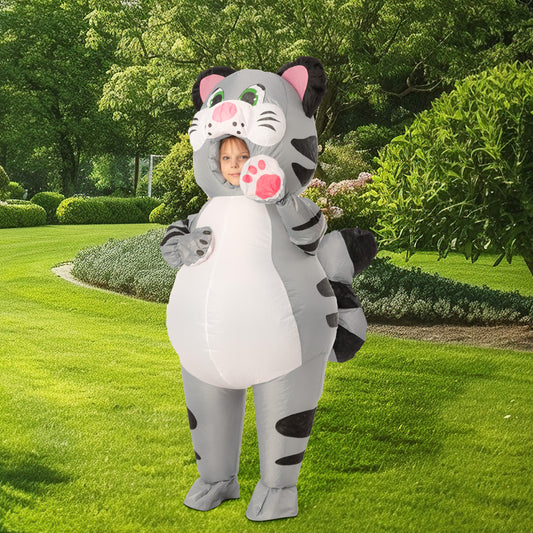 Syncfun Inflatable Costume for Kids, Kitty Cat Full Body Blow Up Costume for Halloween Party Dress Up