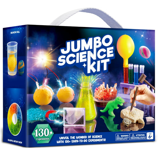 SYNCFUN 130 Jumbo Science Kits for Kids Age 8-12, Volcano Geographic Kit for Age 5-7 , Birthday Gifts And Stem Project Educational Toys for Boys Girls