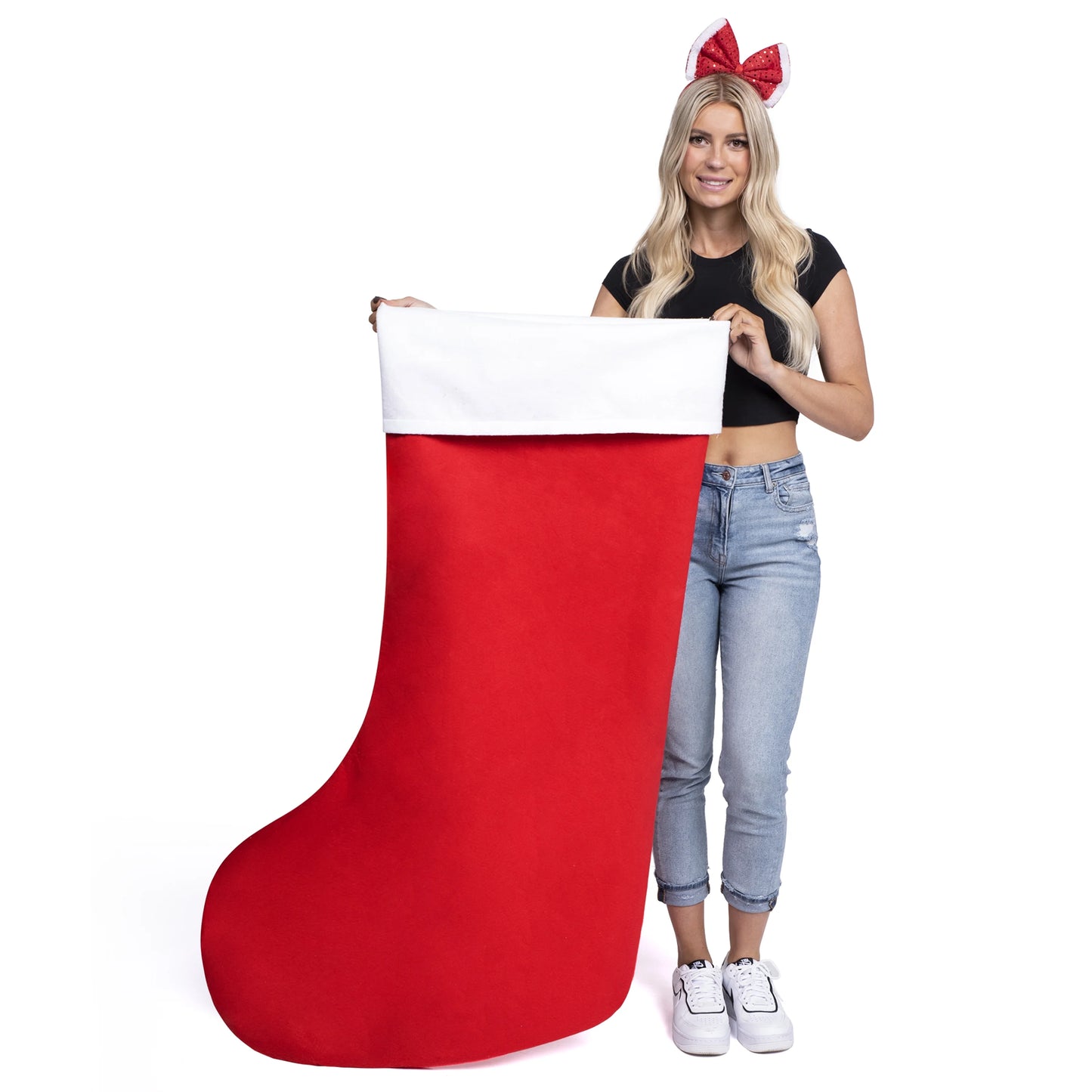 Joyfy 54 Inch Giant Christmas Stockings for Christmas Holidays, Holiday Tree Decorations, Party Decorations, Christmas Gifts, Family Christmas Stockings