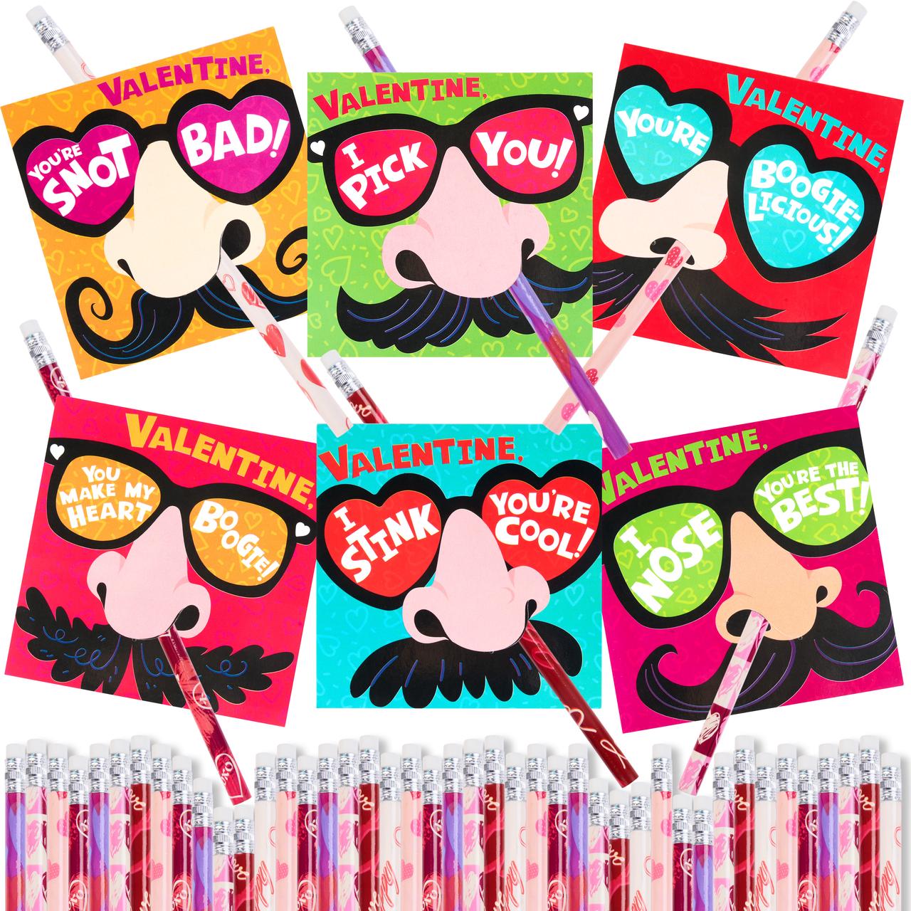 30 pieces, fun cards and pencils assorted gifts