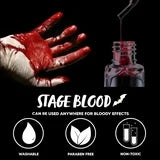 Joyfy 2 oz Halloween Fake Blood,Vampire Blood Makeup Gel,Halloween Blood Zombie Makeup,Vampire Makeup Kit for Adults,Halloween Costume Vampire Accessories