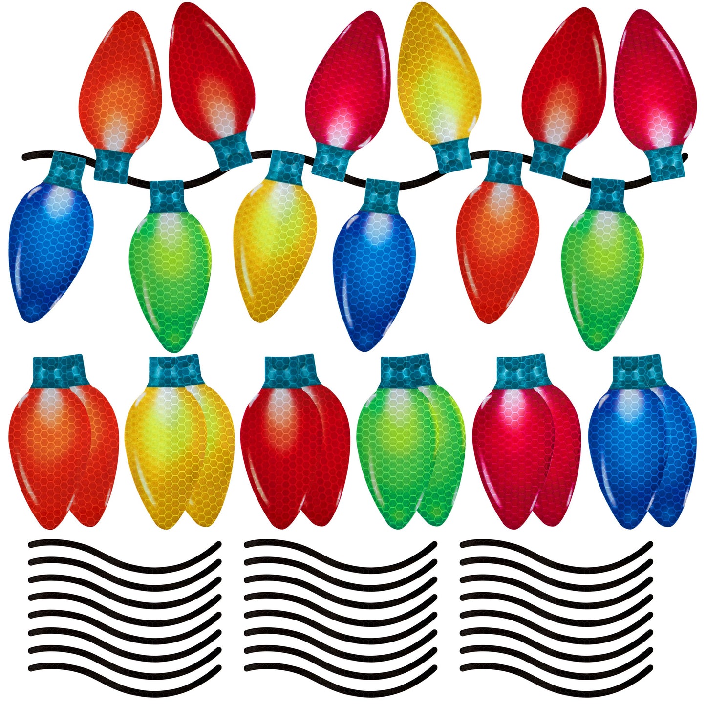 SYNCFUN Christmas Car Refrigerator Decorations