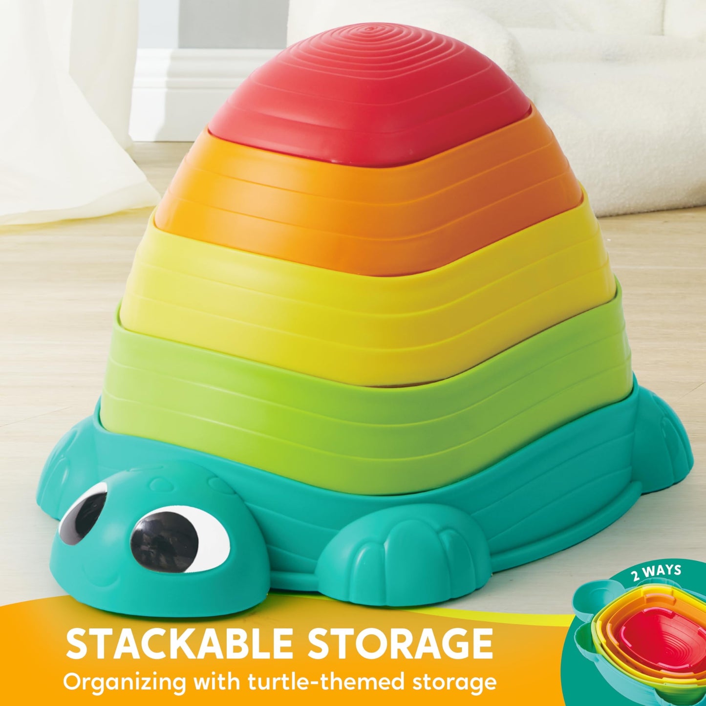 Joyfy Turtle Stepping Stones for Kids ,Toddler Obstacle Course Coordination Sensory Game