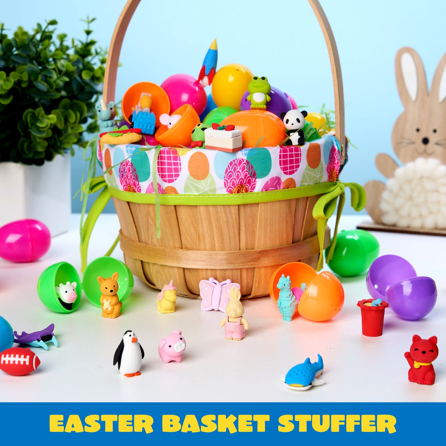 JOYIN 72 Pcs 3D Erasers for Kids, Food & Animals Erasers Bulk, Fun & Cute Mini Erasers for Pencil, Desk Pets, Classroom Prize, Birthday Party Favors, Treasure Box Toys, Gifts for Boys Girls