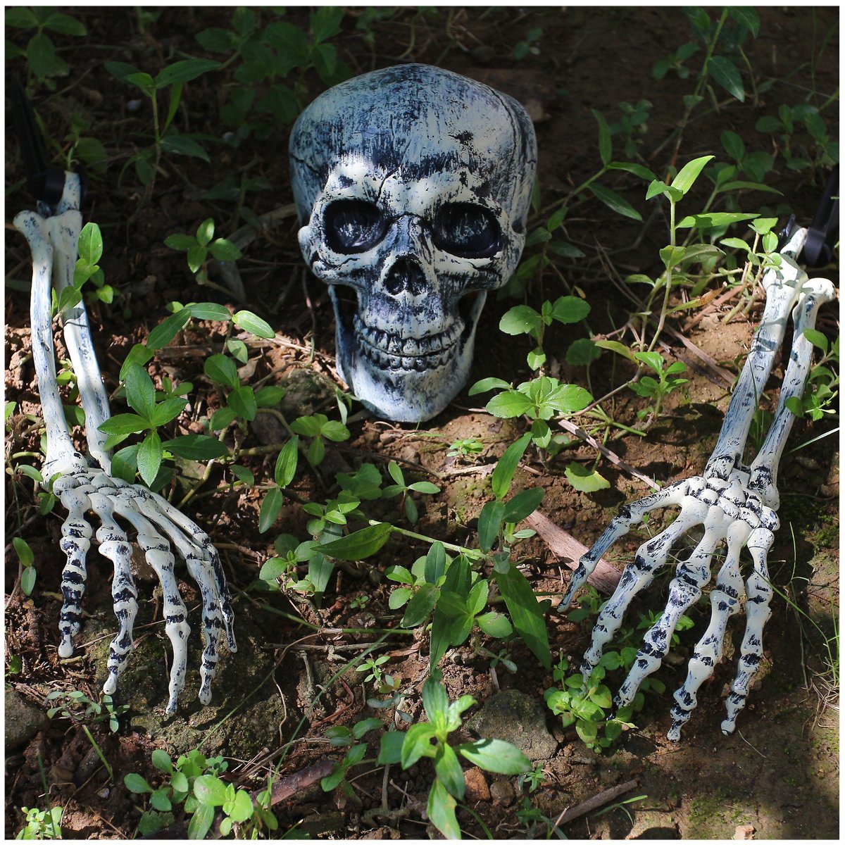 JOYIN Halloween Decorations Skeleton Stakes,Realistic Looking Yard Lawn Garden Stakes,Groundbreakers for Best Halloween Yard Decorations Outdoor Graveyard