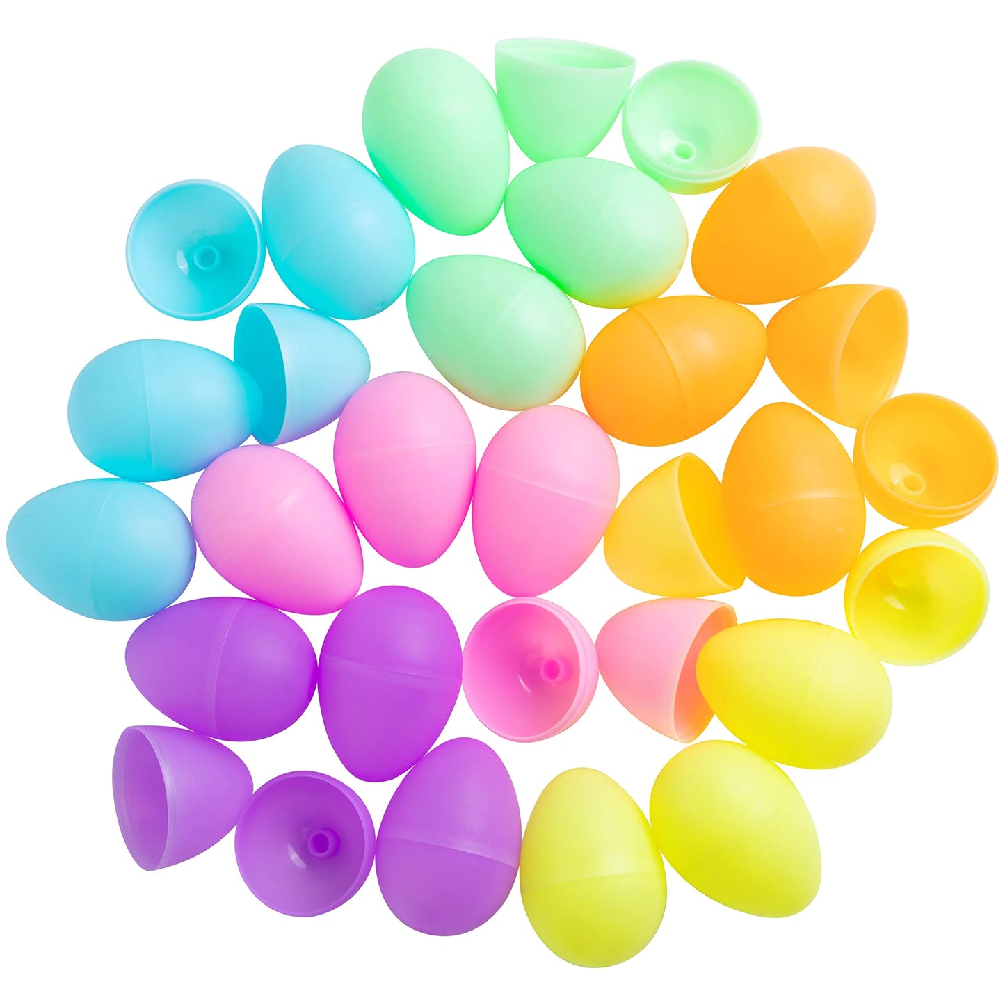 100 Easter Dark Glow Eggs with 150 Mini Sticks for Kids Glow-in-the-dark Easter Egg Hunting, Basket Filler Stuffing Gifts