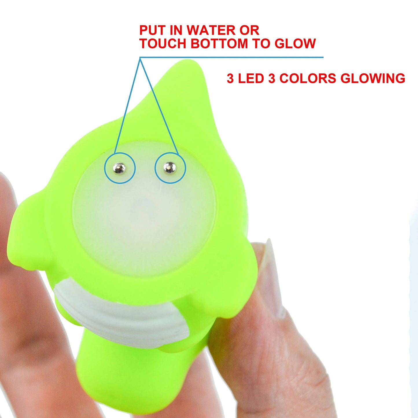 6 Pcs Easter Eggs with Light up Bath Toys Inside,Small Bath Toys for Kids Toddlers 1-3 Baby,Easter Basket Stuffers Easter Egg Hunt,Classroom Prize Supplies