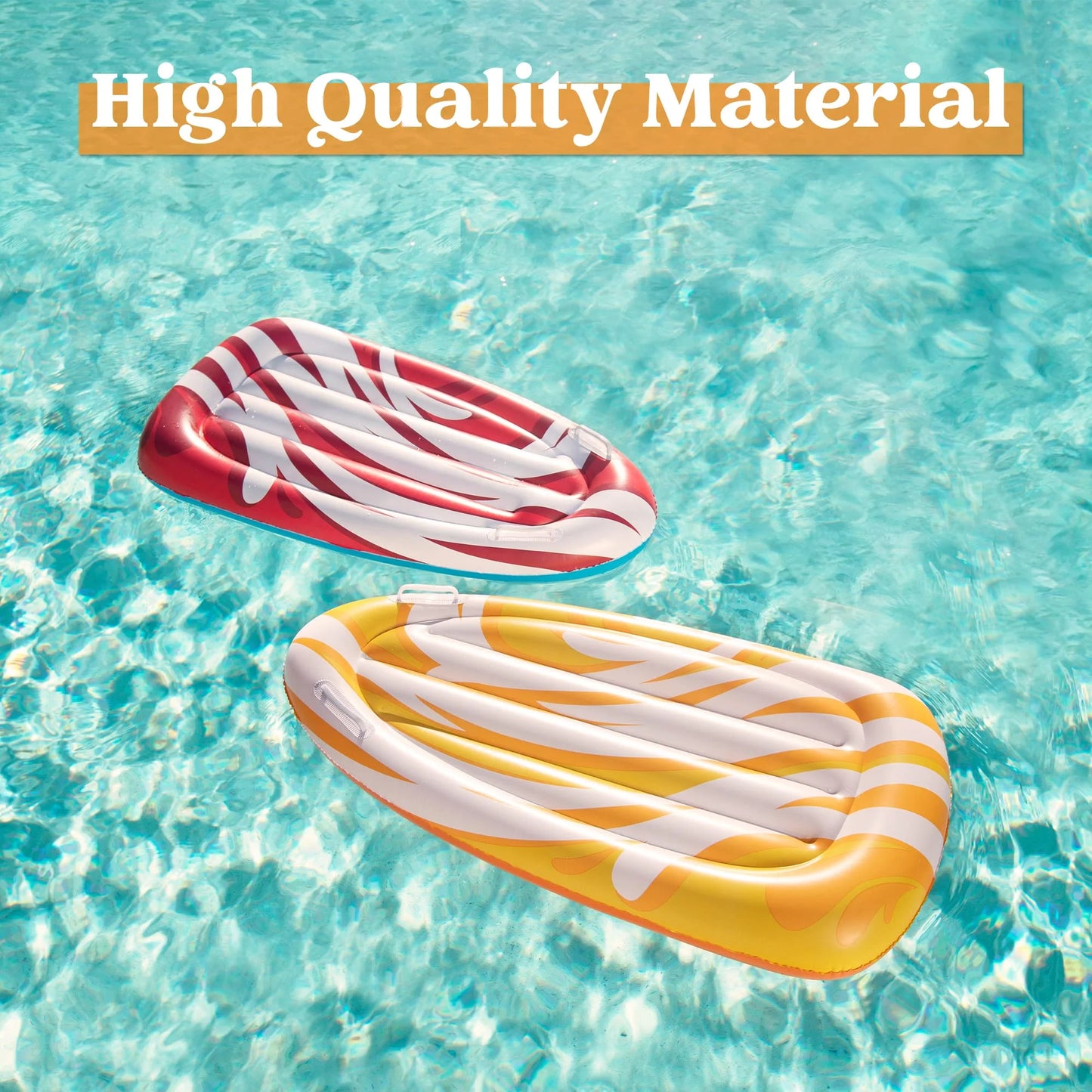 Syncfun 2 Packs Inflatable Bodyboard for Kids Swimming Pool Floating Toys