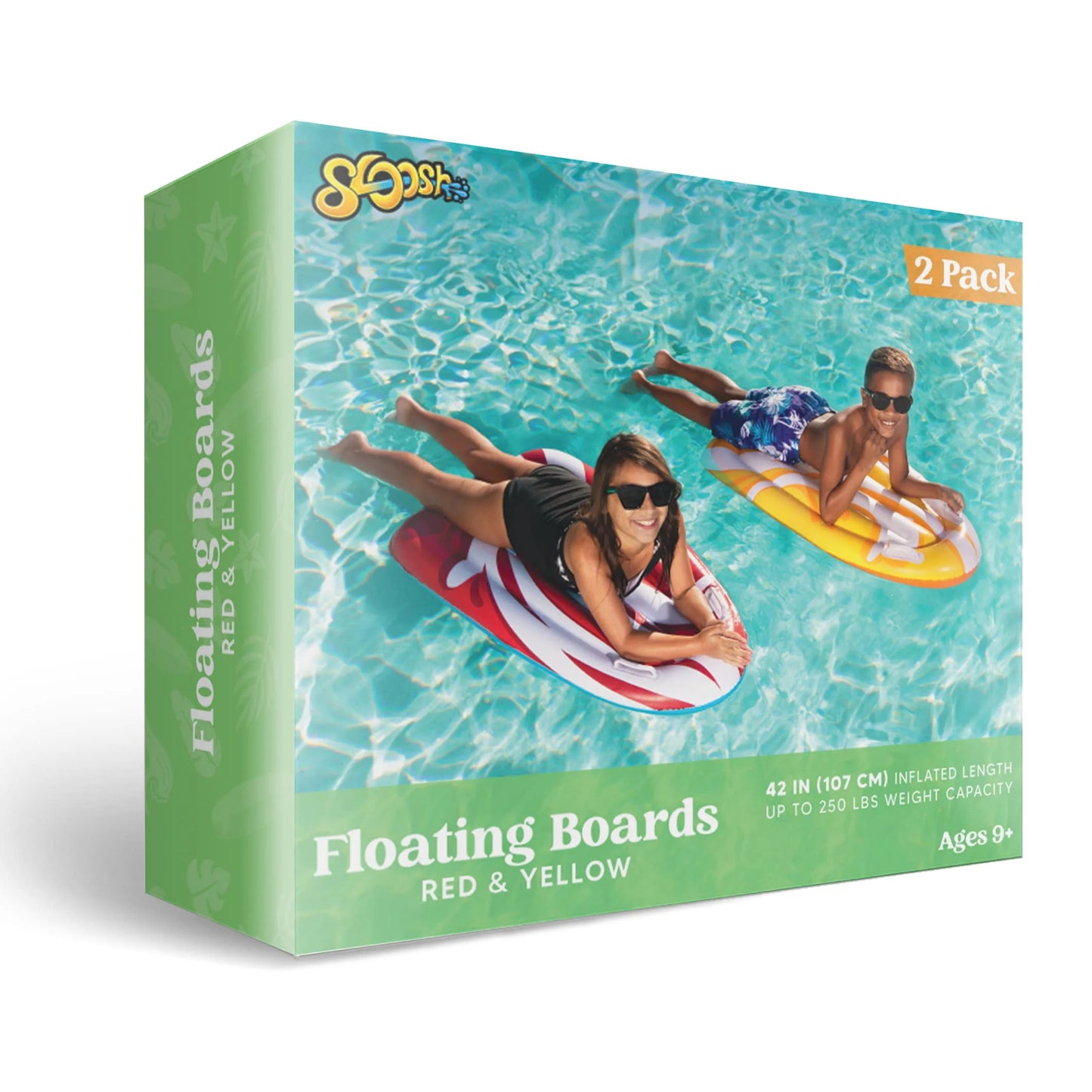 Syncfun 2 Packs Inflatable Bodyboard for Kids Swimming Pool Floating Toys