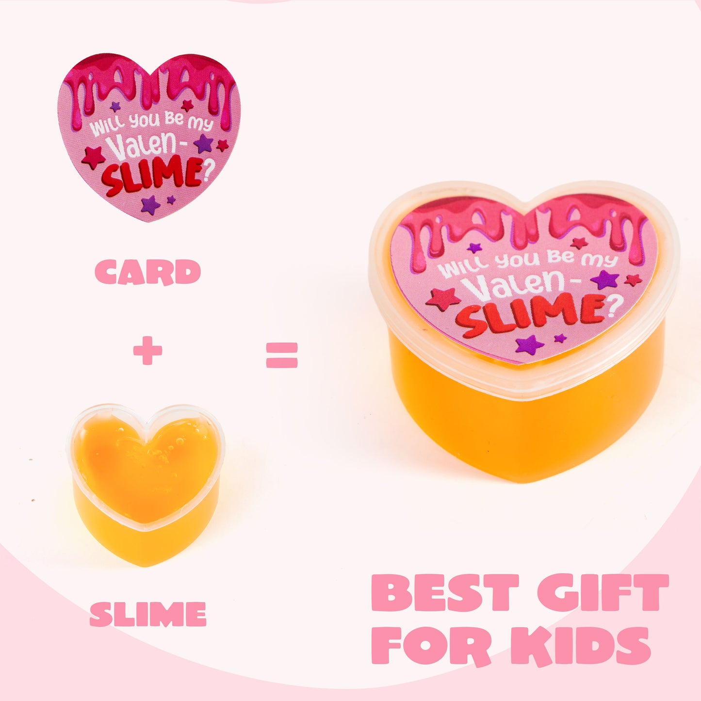 30 Pack Valentines' Day Slime, Heart Shape Slime Stress, Colorful Relief Fidget Toy for Kids Valentines Day Party Favors, Valentines Exchange Gifts, Valentines Classroom Prizes