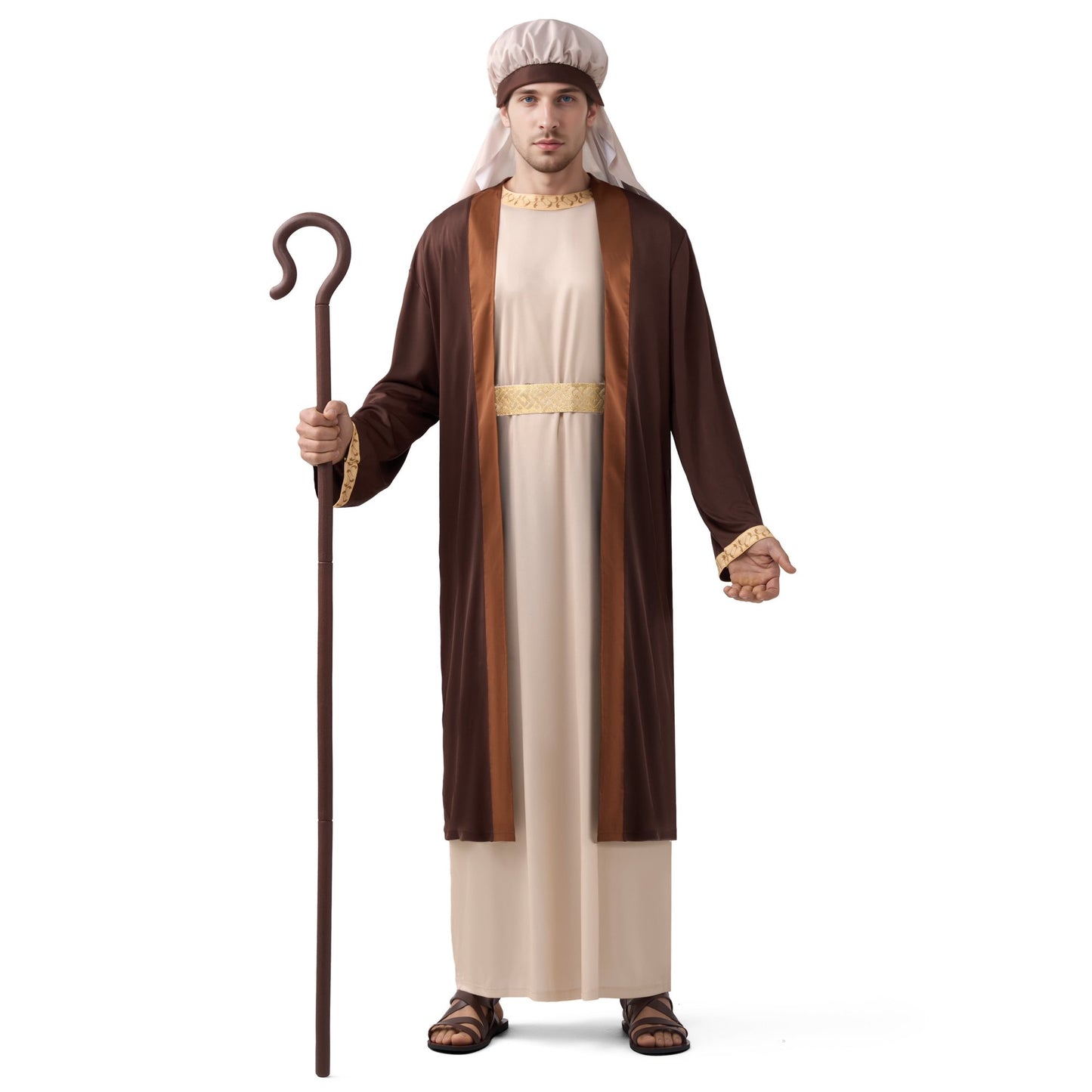 Joyfy Halloween Adult Bible Costume, Biblical Costume for Men Halloween Party Fancy Dress Cosplay