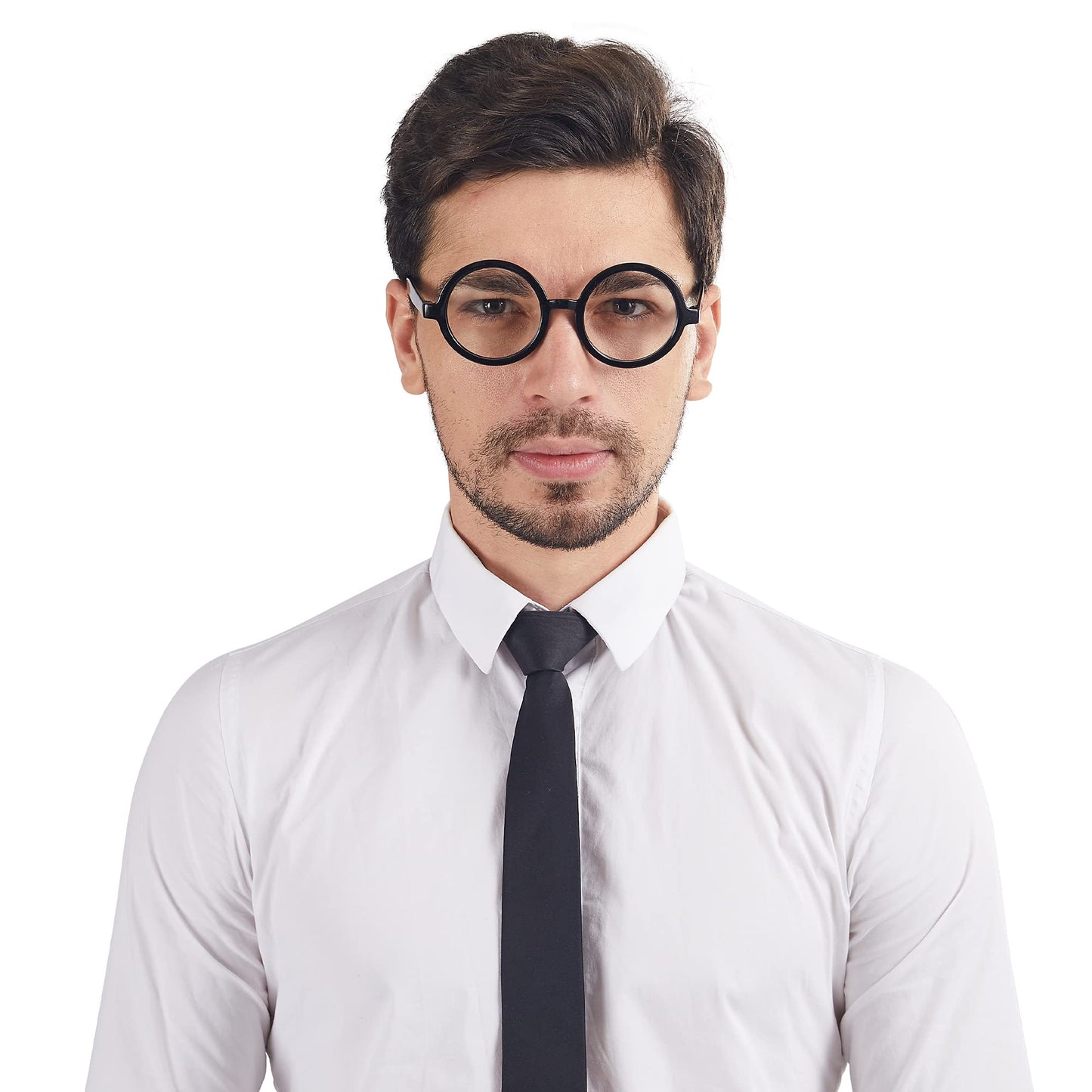 SYNCFUN Halloween Wizard Glasses,Round Glasses Magic Costume Movie Themed Costume Glasses for Kids Posing Props Masquerade Costume Birthday Party Cosplay Supplies