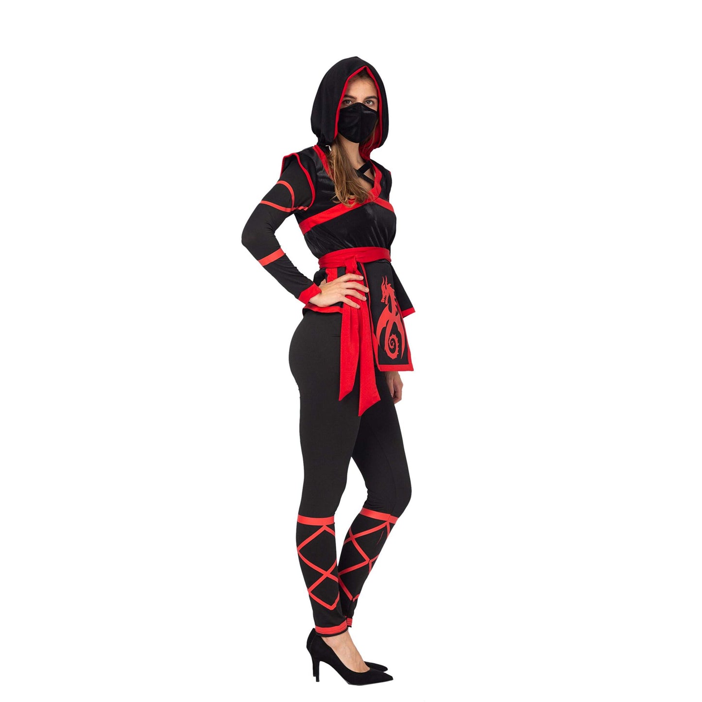 Spooktacular Creations Halloween Ninja Paladin Costume for Women with Ninja Mask. Large