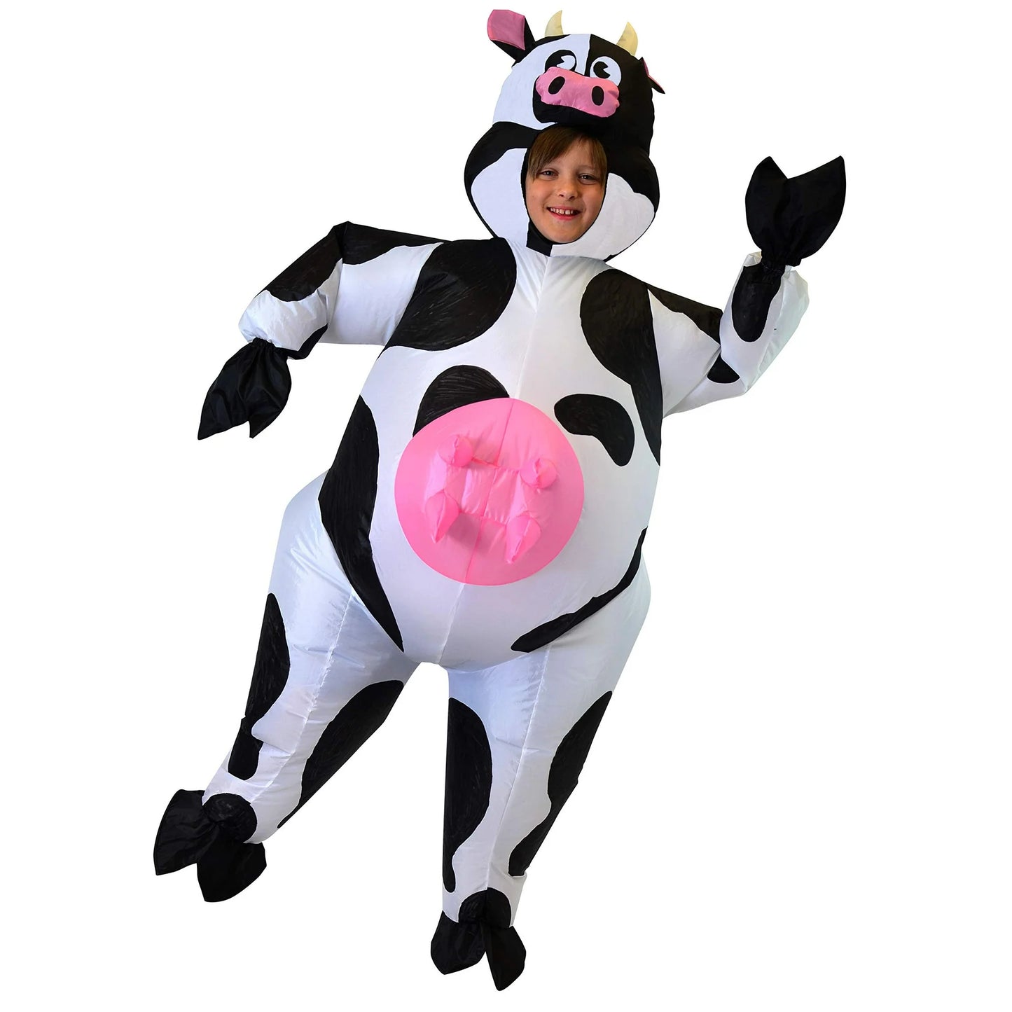 Syncfun Inflatable Costume Cow Air Blow-up Halloween Costume For Child (7-10 Yrs)