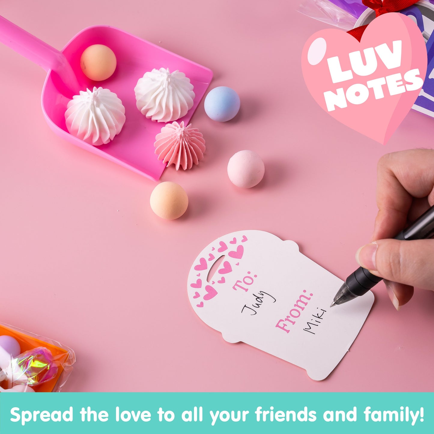 28 PCS Plastic Toy Shovels with I DIG YOU Cards, 28 Candy Bags with Ribbon for Valentine's Party Favors Supplies, Valentine's Toys, Classroom Exchange Prizes Valentine’s Gifts