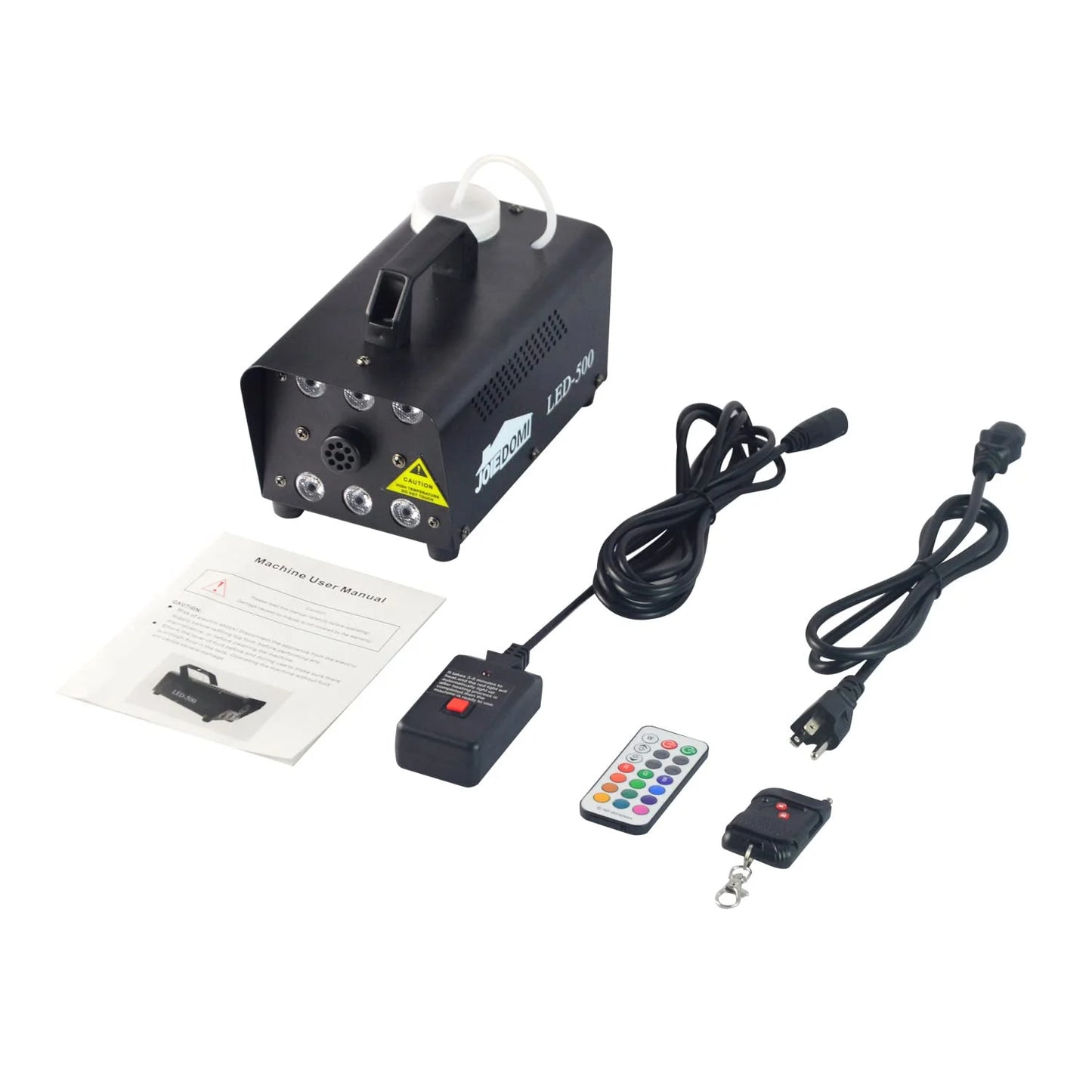 SYNCFUN Halloween Fog Machine,Outdoor Fog Machine with 6 Colorful LED Lights & Wireless Remote Control for Wedding,Halloween,Party and Indoor