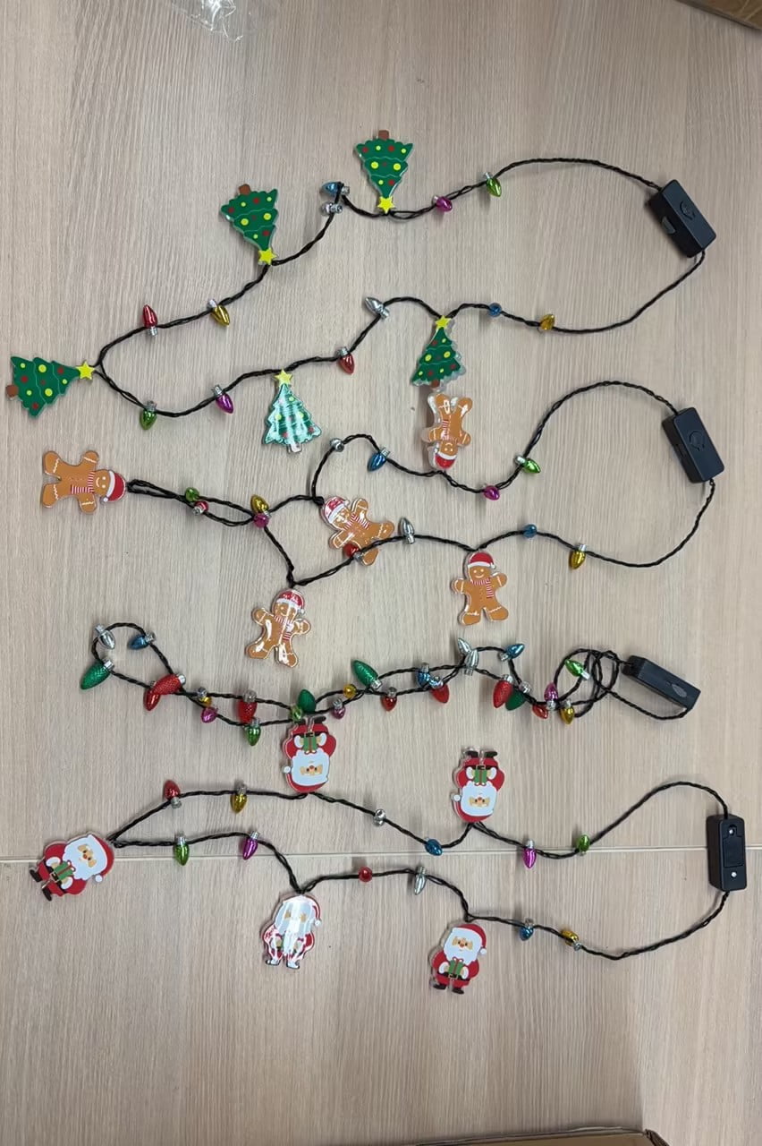 Joyfy Mini Bulb Design Necklaces, 8 Pcs